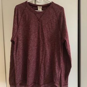 Abercrombie textural knit long sleeve shirt